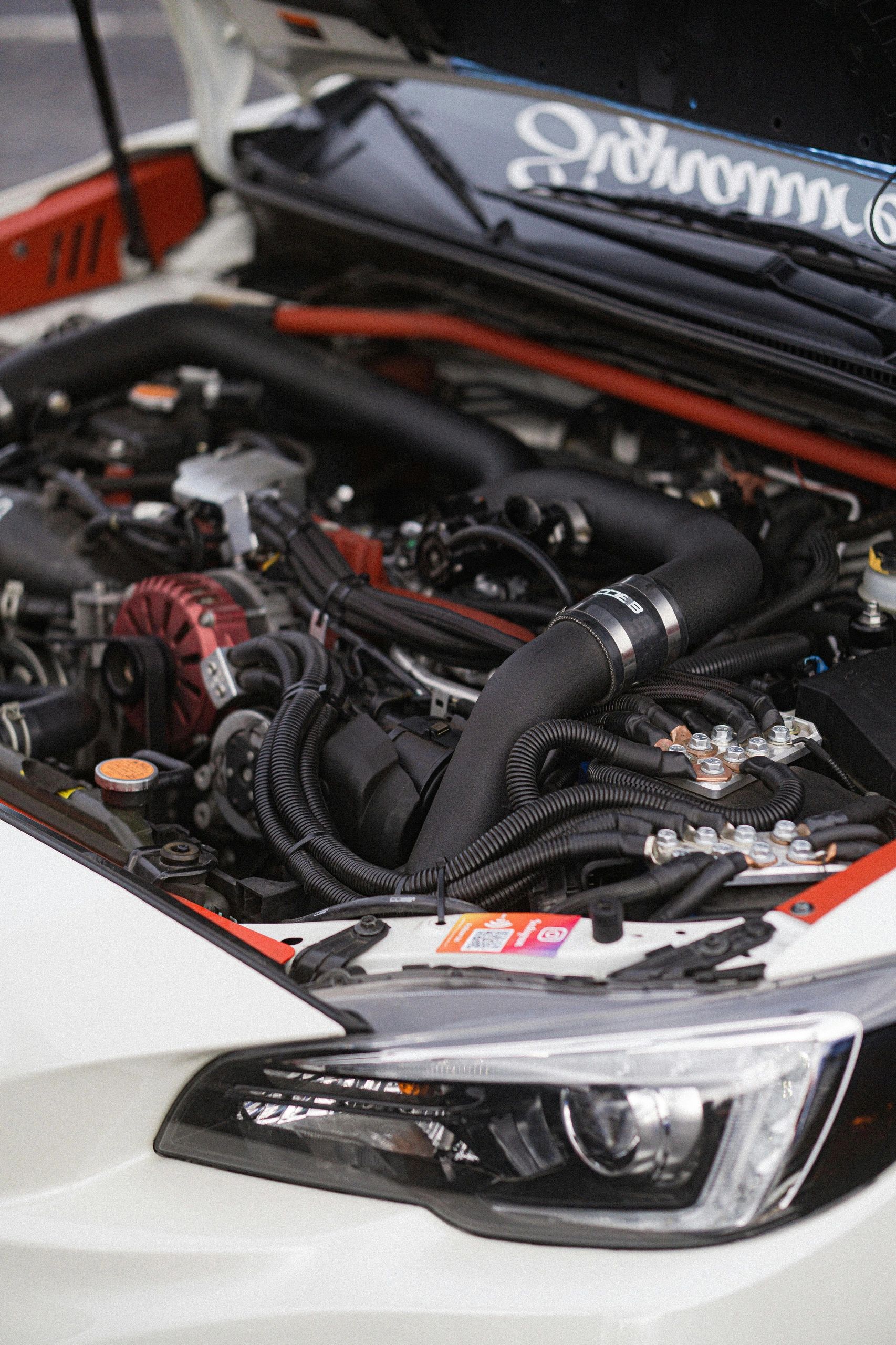 Professional engine bay cleaning and degreasing service